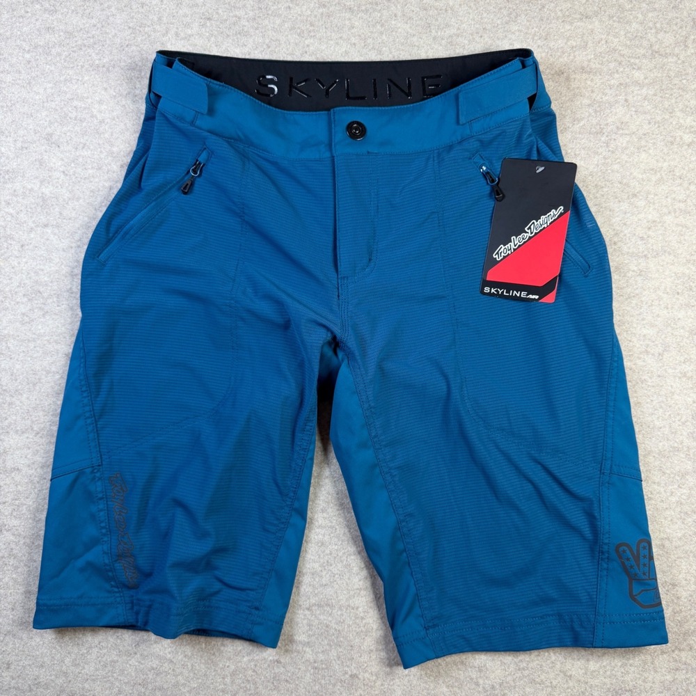 Troy Lee Designs Skyline Air MTB Shorts Mens 34 Blue Mountain Bike Mesh NWT